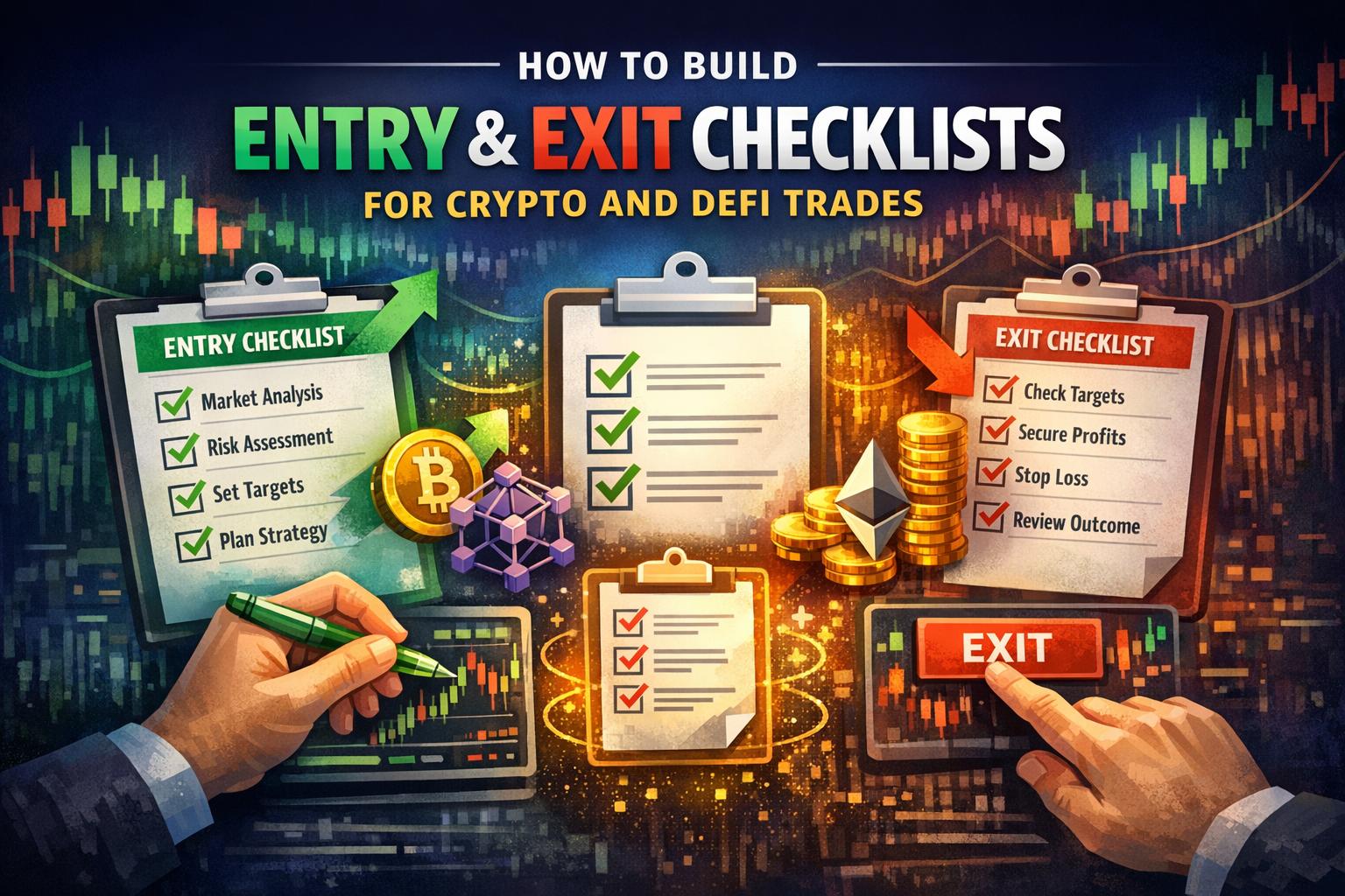 How to Build Entry and Exit Checklists for Crypto and DeFi Trades