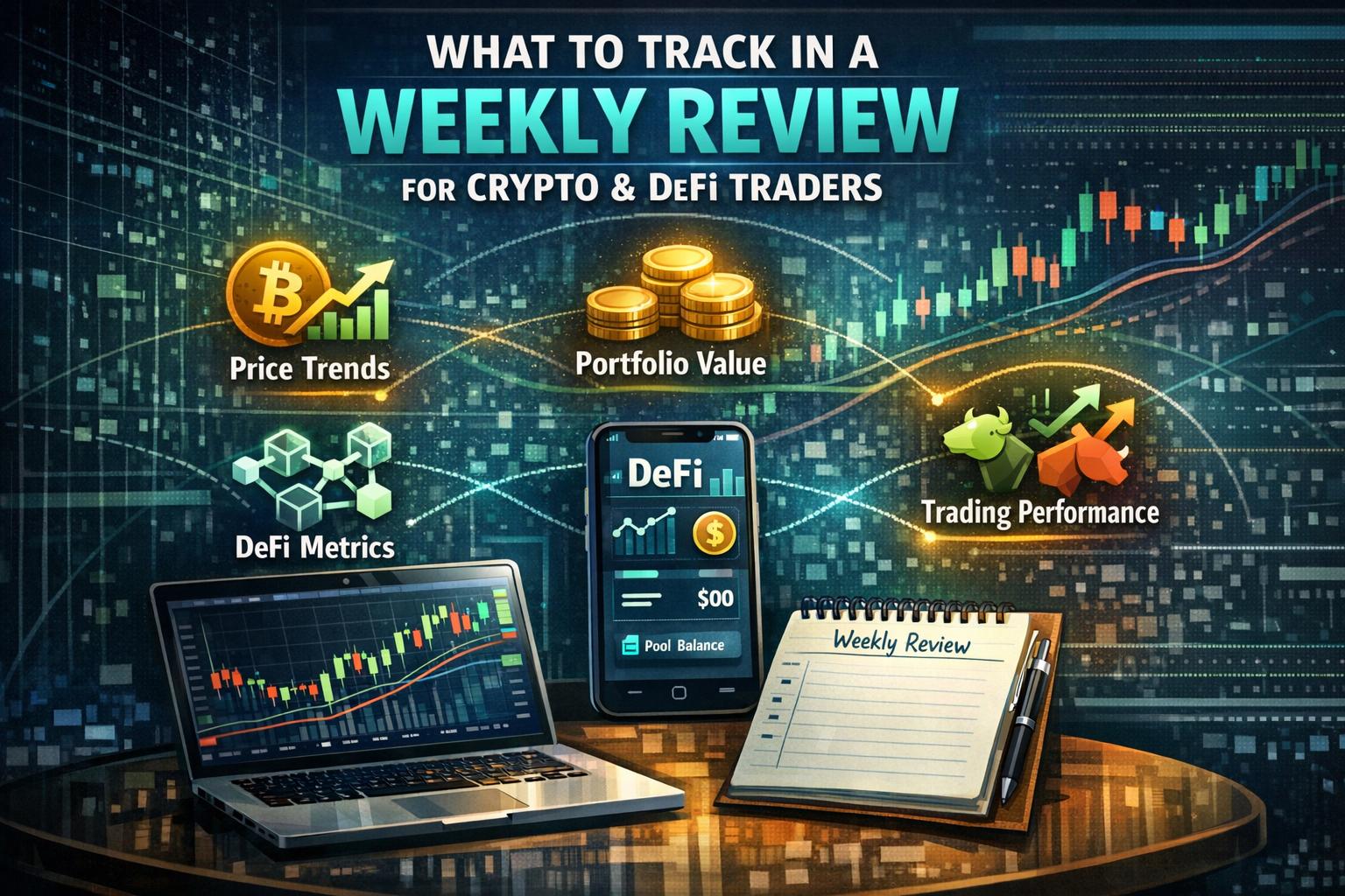 What to Track in a Weekly Review for Crypto and DeFi Traders
